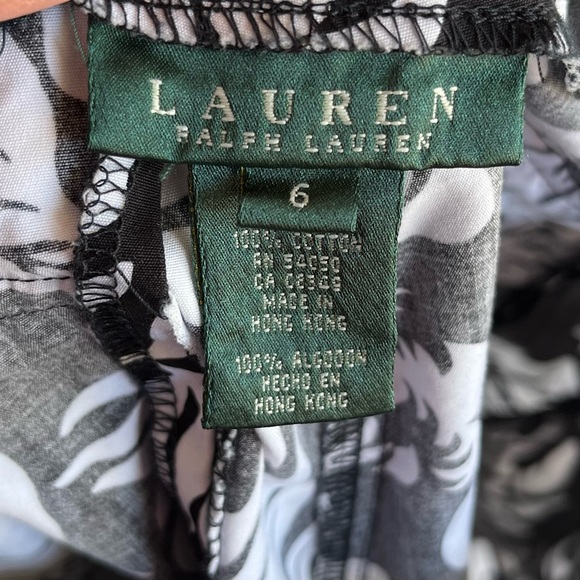 •Lauren Ralph Lauren Tropical Floral Capris - Size 6 - Picture 2 of 8